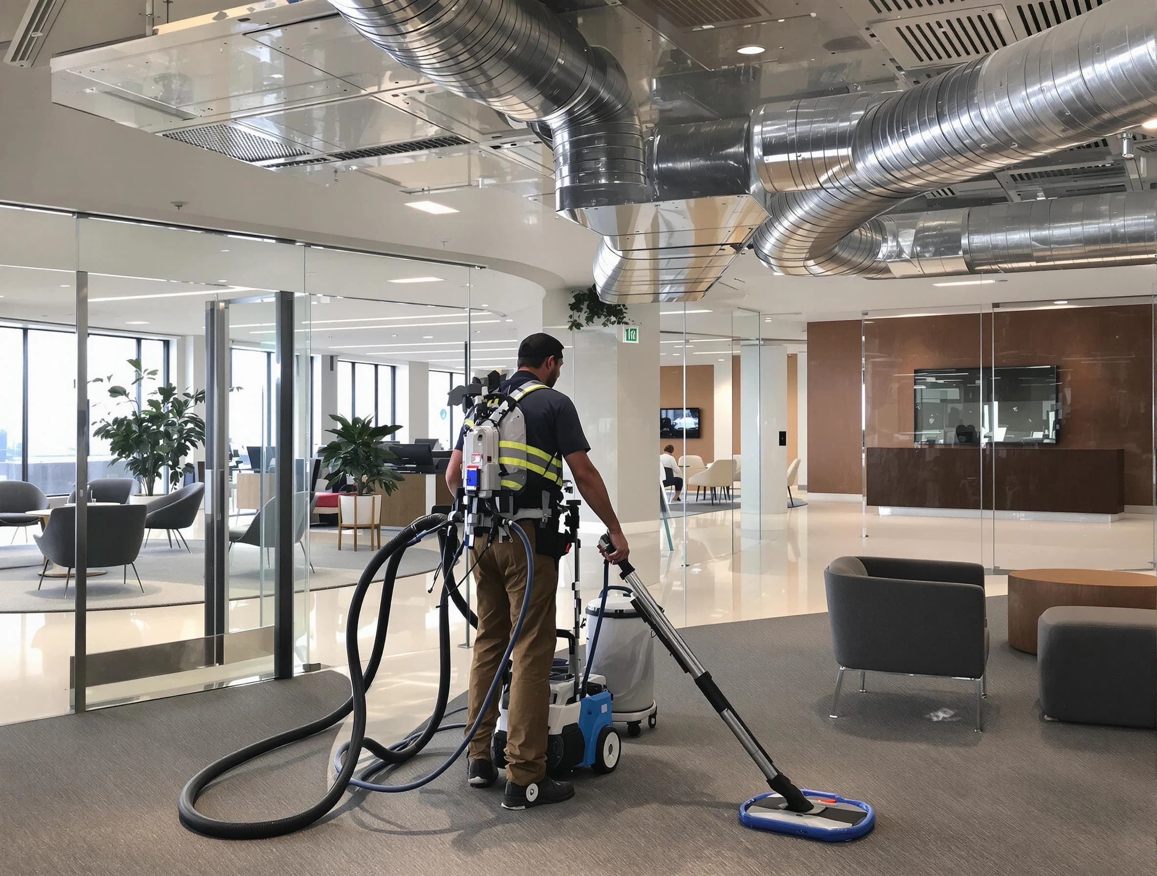 Commercial duct cleaning service by Palmetto Air Duct Cleaning in Palmetto