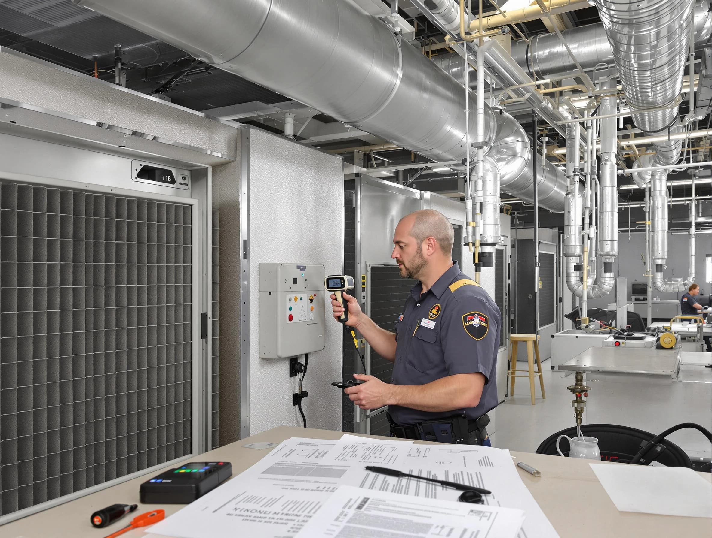 Professional filter system inspection by Palmetto Air Duct Cleaning in Palmetto