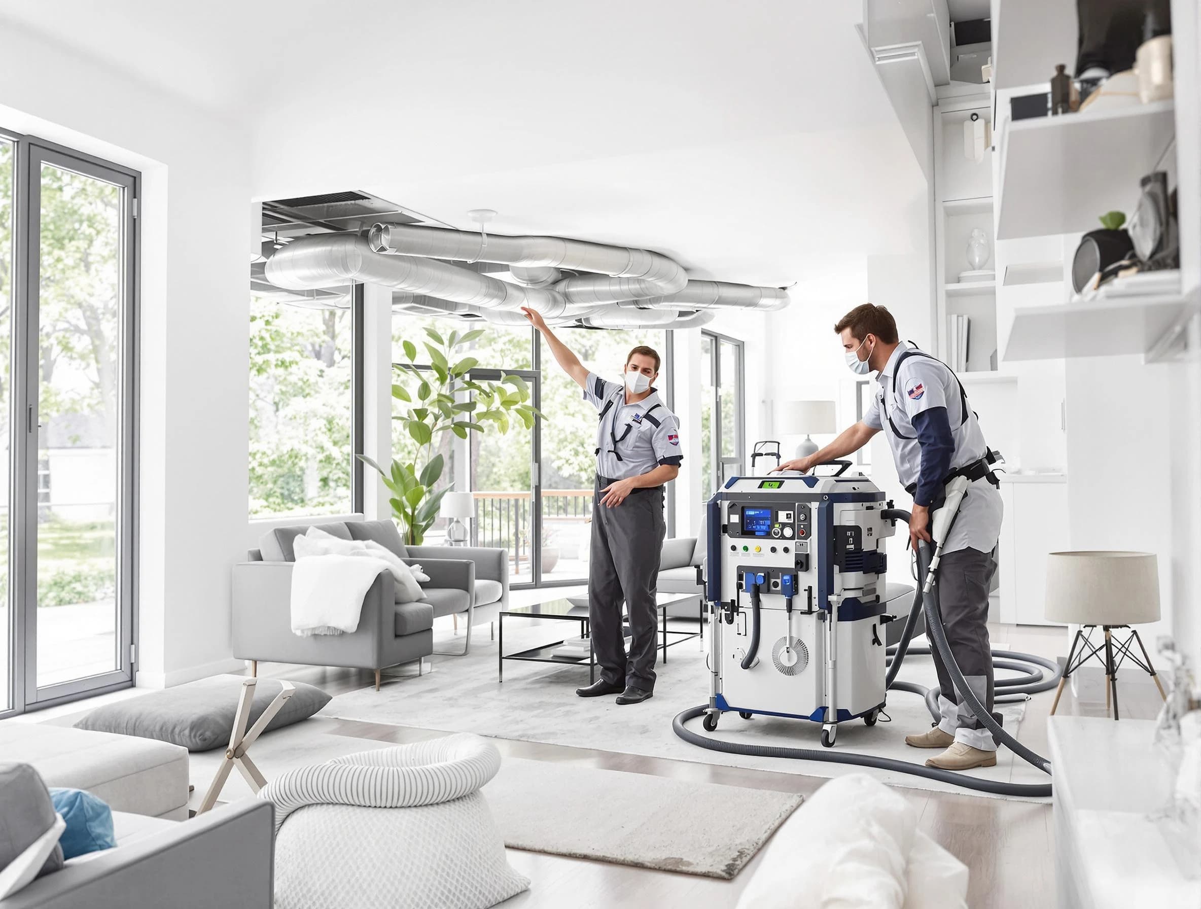 Palmetto Air Duct Cleaning professional conducting pure air duct cleaning with state-of-the-art equipment in Palmetto