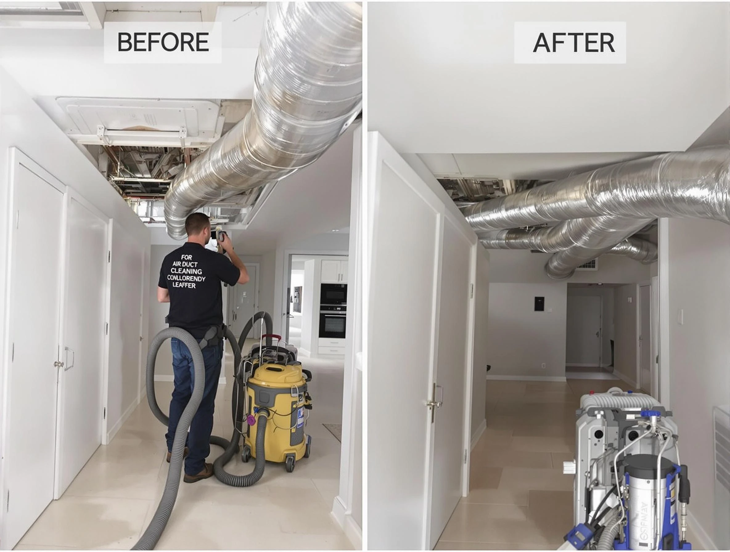 Palmetto Air Duct Cleaning professional performing thorough air duct cleaning in Palmetto